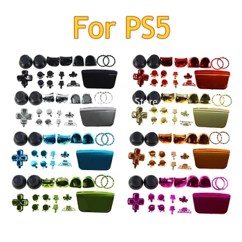 1 set, set Хромированных gumba Za PS5, navigacijsku tipku za palac, Poklopac navigacijske tipke L1 R1, L2 i R2, Gumb D-pad Za kontroler PS5 V1.0