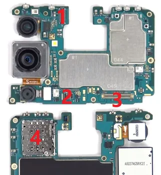 10 Kom. Originalni Samsung A54 5G A546 Baterija prednje kamere unazad LCD Zaslon USB Punjač Uređaj za čitanje SIM kartice Priključak FPC na ploči