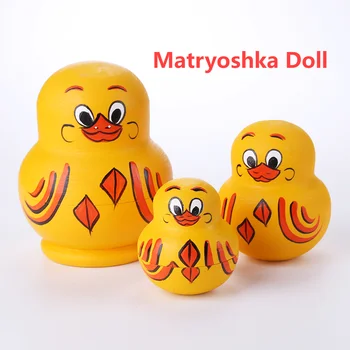 10 slojeva drveta Ruski baka Žuta patka Lutke i igračke ručni rad