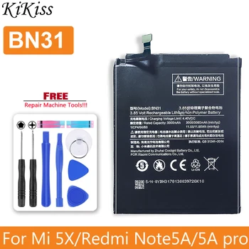 100% Nove Baterije BN31 3080 mah Za Xiaomi Mi 5X Mi5X Redmi Note 5A/Pro Mi A1 Redmi Y1 Lite S2 Baterije BN31