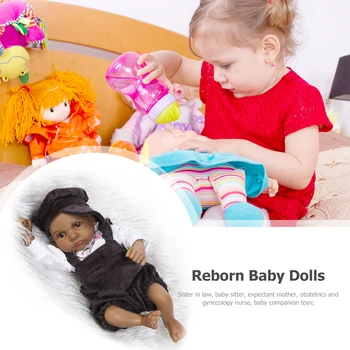 12-inčni lutke Reborn Baby, mekan Vinil telo, silikon, realistična lutka Reborn Girl toys, african american rođendanski poklon za zbirke