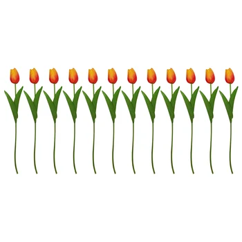 12 kom. Umjetni tulipani od umjetne kože, ovi Tulipani, imitacija vjenčanje cvijeća, Lateks cvijet za zurke s ponudom