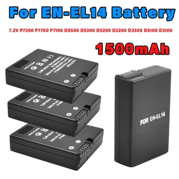 1500 mah baterija EN-EL14 EN-EL14 litij-ionska Baterija za kamere, LED USB Punjač za Nikon D3100 D3200 D3300 baterija baterija baterija baterija Baterija za Nikon 7,2