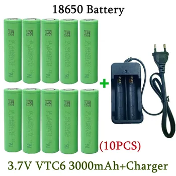 18650 Bateriju 2023NewBestselling VTC6 Li-ion 3,7 3000 mah baterija + Punjač baterija baterija baterija baterija Baterija Prikladna Za Odvijač