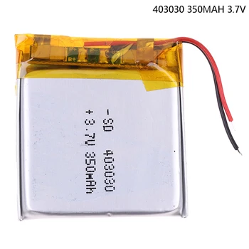 1PC 403030 Litij-polimer baterija baterija baterija baterija baterija 3,7 350 mah za dvr, diktafon, Bežični mikrofon