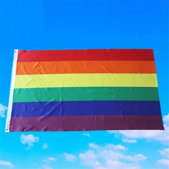 1pc LGBT Rainbow Zastava 90x150 cm Banneri Za gay-Parada Lezbijki Zastava Ponosa LGBT Poliester Šarene Rainbow Zastava Za Ukras