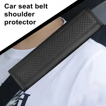 2 kom., presvlake za auto pojas od umjetne kože, zaštitnik sigurnosnog pojasa, rameni pojas, zaštitna torbica, navlaka na ramena, auto oprema
