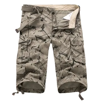 2023 Ljetne Nove Muške Kratke hlače-teretni s cvjetnim ispis, Modni Havajski svakodnevne gaćice sa žice, Ravne i kratke hlače muške marke