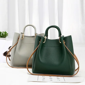 2023 Nove ženske torbe od umjetne kože, kante, Korejski jednostavan Simbol, Ženska torba-instant messenger, ženske torbe za ruke, kožna torba