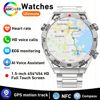 2023 Novi Pametni sat Gospodo NFC ECG + POENA Bluetooth Poziv Smartwatch GPS Tracker Pokreta Narukvica Fitness Za Huawei Watches the Ultimate