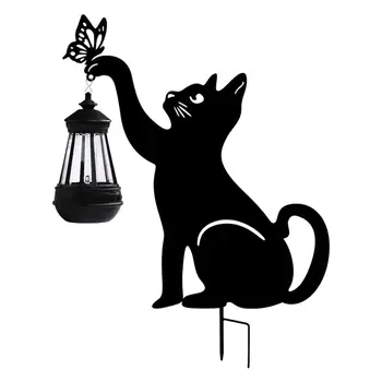 21,6-inčni viseći sunčano svjetlo s ukrasnim silueta crna mačka