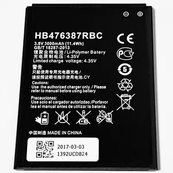 3,8 3000 mah HB476387RBC Za Huawei Honor 3X Pro G750-T20 B199 Baterija