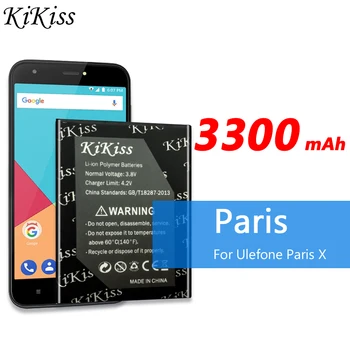3300 mah KiKiss Baterija Za mobilni telefon Ulefone Paris X Baterija velikog Kapaciteta 3300 mah Za Ulefone ParisX