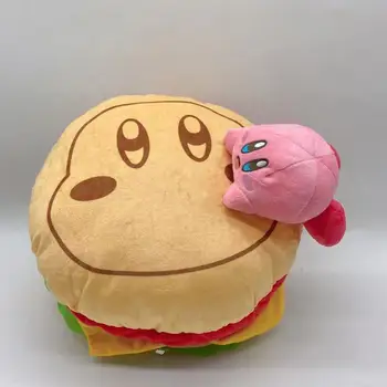 35 cm Crtani Kirby Hamburger od samta igre lutka Mekana igračka Mekani Jastuk Japanski pliš igračke Kawaii Uređenje prostorija za poklon