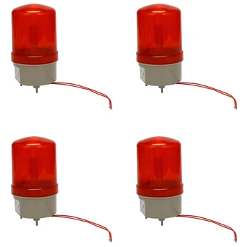 4X Industrijska Treperi zvučni Alarm, BEM-1101J 220V Crvene led signalne svjetiljke, Акустооптическая alarm, Rotirajuća lampa