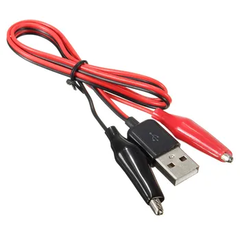 58 CM Krokodil Test Cilp NA USB Штекерному Priključak za Adapter Krokodil Test Obujmica Obujmica za Kabel za Napajanje USB-ac ispravljačem Multimetar