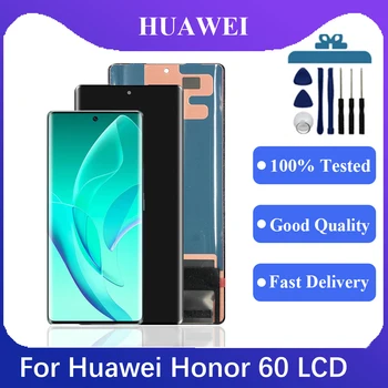 6,67 inčni Originalni ekran Za Huawei Honor 60 LSA-AN00 LCD zaslon osjetljiv na Dodir Digitalizator Sklop Za Honor 60 Zamjena LCD zaslona