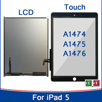 AAA + Za iPad 5 A1474 A1475 A1476 LCD zaslon osjetljiv na Dodir Digitalizator, Rezervni Dijelovi Za iPad Air 1 Air1, LCD zaslon, 100% Test