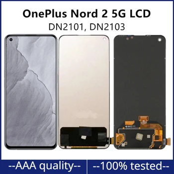 AMOLED/TFT 6,43 inča za OnePlus Nord 2 5G LCD zaslon osjetljiv digitalni pretvarač sklop zamjena DN2101, DN2103 LCD