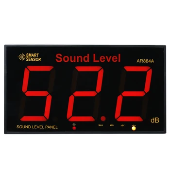 AR884A INTELIGENTNI senzor Zid 30-130 db Digitalni Mjerač Decibela Kontrolni Tester Veliki LCD zaslonu Mjerač razine zvuka Alat