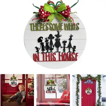 Atraktivan broj kuće Atraktivan element Božićni Praznici drvena vrata pločice sa slovima-leptire, jedinstvene za vrata na Božić