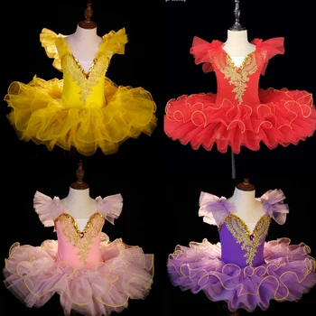 Balet kostimi za djevojčice, dječje kostime za косплея, plesni haljina-svežanj Balerine za malu djecu, Dječje plesne kostime 