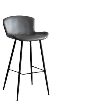 Bar stolica s modernim minimalistički naslonom za dom, bar stolica za posjetitelje, kreativni stolica za odmor, visoka stolica za bar od kovanog željeza