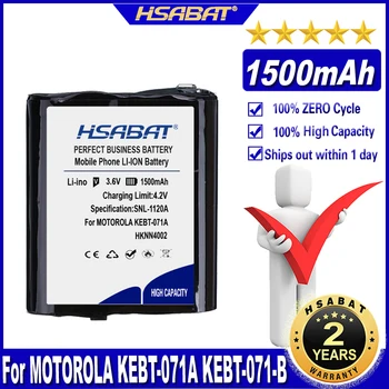 Baterija HSABAT KEBT-071A 1500 mah baterija za MOTOROLA KEBT-071A KEBT-071-B KEBT-071-C KEBT-071-D HKNN4002 Radio Punjive Baterije
