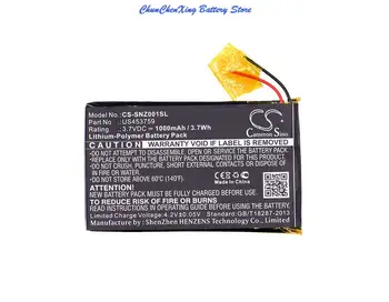 Baterija OrangeYu 1000mAh US453759 za Sony NWZ-ZX1, Walkman NWZ-ZX1