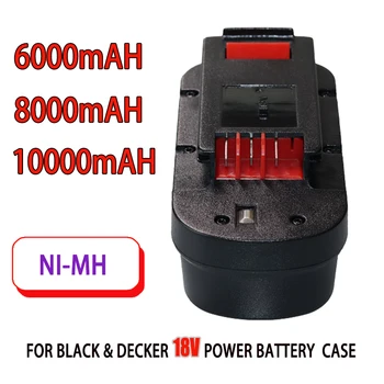 Baterija za električne alate 18 6.000 mah za Black & Decker, A18 A1718 A18NH HPB18 HPB18-OPE FS1800CS FS1800D FS1800D-2 FS1800ID