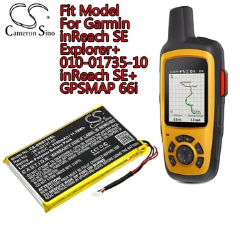 Baterije za GPS-uređaja Cameron Sino za Garmin inReach SE Explorer + 010-01735-10 inReach SE + GPSMAP 66i 3100mAh Litij-polimer