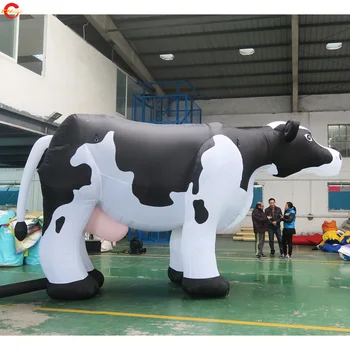 Besplatna dostava Do vrata, Vanjsko oglašavanje, diva inflatable crtić model goveda za prodaju