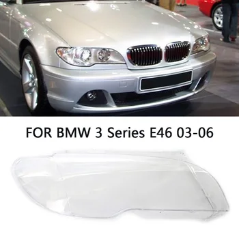 Besplatna dostava Zamjena leća automobilskih farova, lijeva i desna prednja svjetla, zaštitna torbica za BMW serije 3 E46 03-06