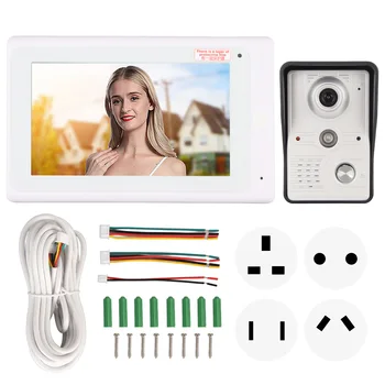 Bežični home video interfon sa touch ekranom od 7 inča, obostrani interfon, многорежимная otključavanje i HD kamera