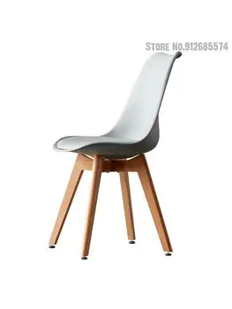Blagovaona stol i stolice Nordic home moderan minimalistički blagovaona stolice čist crveni svakodnevni make-up stolica od punog drveta knjižara, stol moon ink