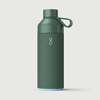 Boca za vodu za piće od recikliranog nehrđajućeg čelika za višekratnu upotrebu - Ekološka i reusable - Forest Green - 1 l