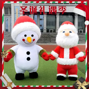 Božićne igračke na napuhavanje Panda Bijeli medvjed Medenjak Čovječuljak Cosplay Odijelo Maskota Božićni Medo kostim za odrasle Cosplay Los