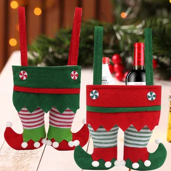 Božićni poklon Paketi slatkiša Elf, Božićni paket za vino, Čarape, Paket za kola Elf, Božićni Crveno-Zeleni Paket za čokolade, Božićne Čarape