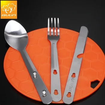 Bulin BL600-D6 višenamjenska alatka za piknik na otvorenom od nehrđajućeg čelika, nož, vilica, žlica, set pribora za jelo