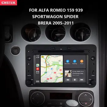 CHSTEK Android 11 Qualcomm 8 Core 8G + 128G PX6 Za Alfa Romeo 159 939 Sportwagon Spider Brera 2005-2011 GPS Radio CarPlay Stereo