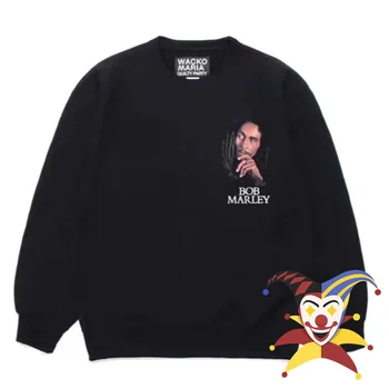Crnci hoodies WACKO MARIA Za Muškarce i žene, džemper s likovima, majica