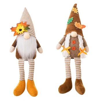 Dan zahvalnosti je Praznik žetve Šiljast šešir u obliku Javorov list Sa Nogama Lutka Rudolf Ukras Patuljak Medo Elf Lutka