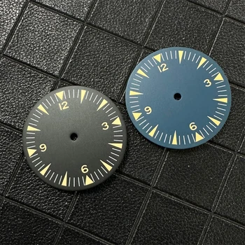 Detalji sati Plave/ crne Sterilne sat suočava koje ostavljaju dial promjera 31 mm za mehanizam NH35 NH36 NH70 4R 7S, pogodno za 3 sata