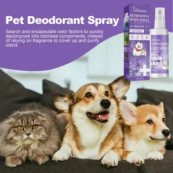 Dezodorans za pse sa лавандовым uljem, otporan za psiće, mačke, parfem sprej