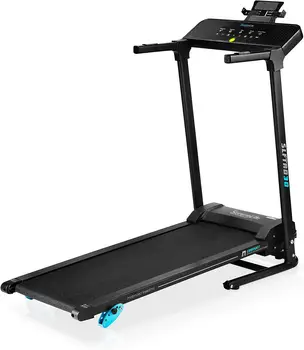 Digitalni Sklopivi treadmill - Sklopivi trener za fitness, Velika staza površina, 3 postavke nagiba, 12 predinstaliranih programa, Sp