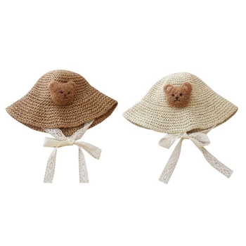 Dječje ljeto šešir, slamnati šešir za dječake i djevojčice, Univerzalna veličina, pribor za glavu