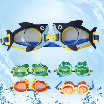 Dječje naočale za plivanje, Podesiv remen, Prozirne leće, vodootporan oblik životinje, različite stilove, Anti-žaba, ABS, Мультяшный dizajn, Plivanje