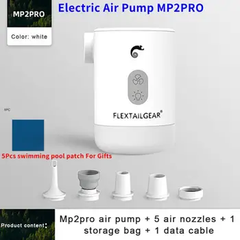 Električna pumpa Max 2Pro Prijenosni mini pumpa Za Kampiranje, Oprema za plivanje, Kuhalo za Napuhavanje Pumpa, USB punjenje, Svjetla za ulice