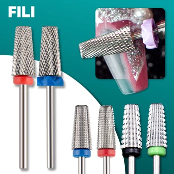 Električni drill press FILI za nokte, Univerzalni Fraise, Pribor, Bušilica za nokte od volfram karbida, Alat za brisanje UV-gel Za manikuru