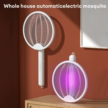 Električni Reket od komaraca 4 u 1, Sklopivi USB punjiva UV lampa od komaraca, Svjetlosni val, Mamac od komaraca, Kuhalo ubojica insekata, Novo